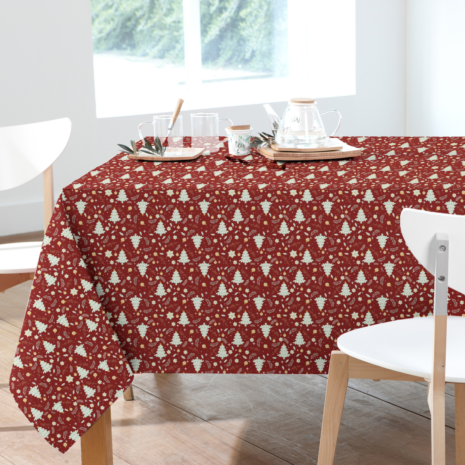 TOVAGLIA NATALE 12P GRETEL 140X240 Tellini S.r.l. Ingrosso Abbigliamento